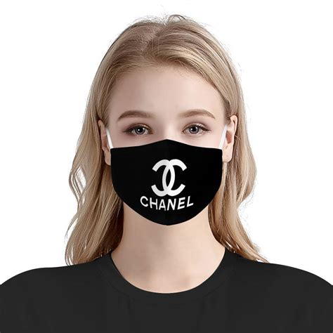 face masks with chanel logo|Chanel face mask with rhinestones.